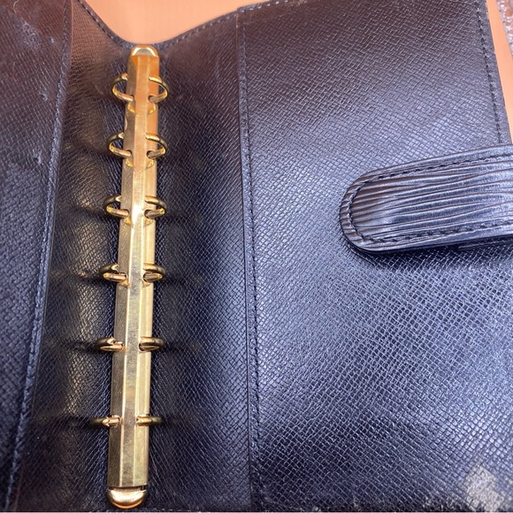 Louis Vuitton Epi Noir PM Agenda Notebook Leather Cover - Picture 9 of 12